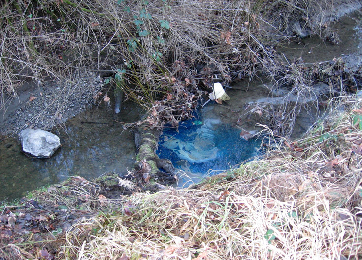 A spill of kerosene to Longfellow Creek in West Seattle.
