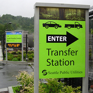 Photo of a transfer station