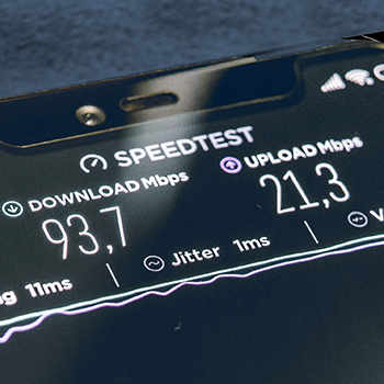 Internet speed results
